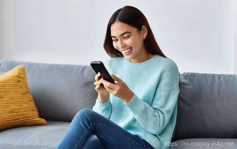 소비자 행동에 영향을 미치는 감정적 요인 - **Prompt:** A stylish young woman in her late twenties is sitting comfortably on a modern couch in a...